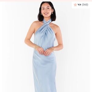 Show me Your Mumu Jasmine Halter Midi Dress